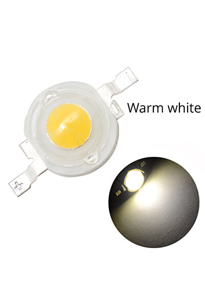 Choice 1W warm white 10Pcs 1W High Power LED Chip Lamp Bulb 110-120LM Bead Li...