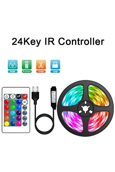 Choice8 2m IR 24key Set RGB LED Strip Lights 5050 Bluetooth APP IR Remote Con...