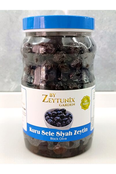 ZeytunixAkhisar Siyah Kuru Sele Zeytin 1000 gr (Az Tuzlu)