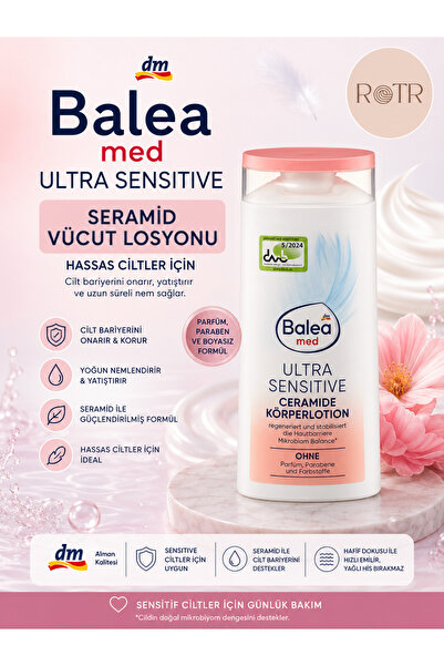 BALEA Hassas Ciltlere Özel Seramidli Nemlendirici Vücut Losyonu – 250 ml