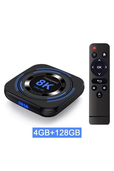 Choice صندوق تلفاز أوروبي قياسي 8K128G Transpeed Android 12 TV BOX Allwinner ...