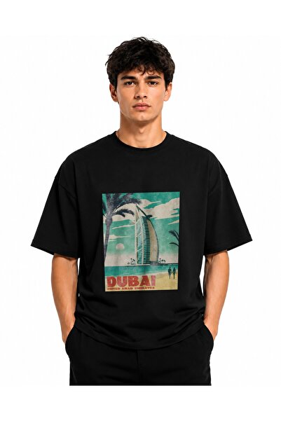 Inscriptie Tricou Unisex Bumbac Premium Casual " Dubai "