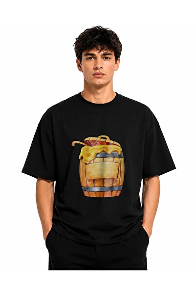 Inscriptie Tricou Unisex Bumbac Premium Casual " Butoi cu miere "