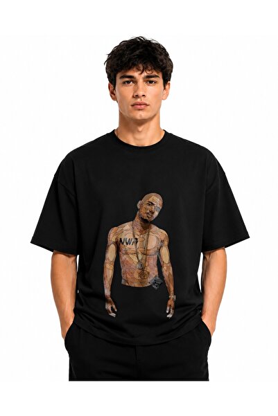 Inscriptie Tricou Unisex Bumbac Premium Casual " Rapper cartoon the game "