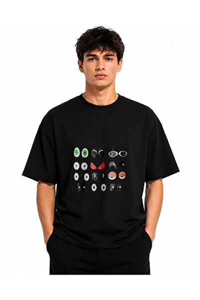 Inscriptie Ουνισέξ Βαμβακερό T-Shirt Υψηλής Ποιότητας  "Μάτια αράχνης "