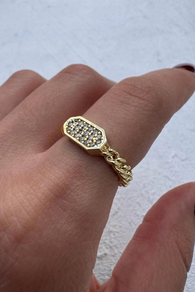 Leo'Stone Premium Series Zircon Stone Twist Adjustable Women's Steel Ring