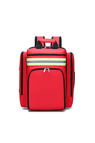 Choice Red Empty backpack Disaster Relief Bag First Aid Kit Emergency Rescue ...