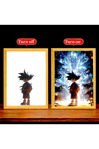 Choice Bandai Dragon 07 Anime Figure Light Painting Photo Frame Dragon Ball Z...