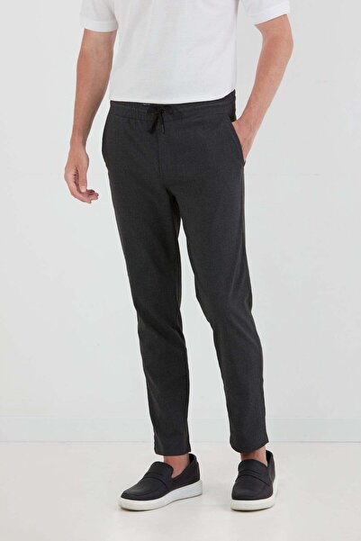 Fulla Moda Παντελόνι Jogger από ύφασμα με δεμένη μέση