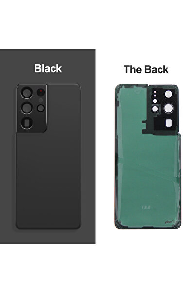 Choice3 Black Back Cover For S21 Ultra G998 G998U/B Back Door Replacement Har...