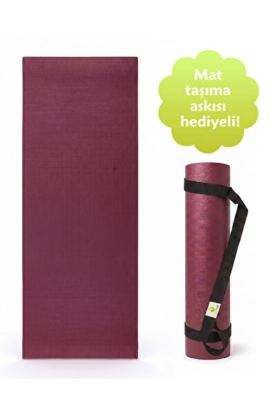 Yogatime Pro Mat (Profesyonel Yoga Matı) – 6mm Bordo - Stüdyo Kalitesinde Uzu...
