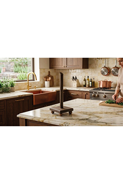 fam wood art Square Natural Wooden Ball Footed Paper Towel Holder, Roll Paper...
