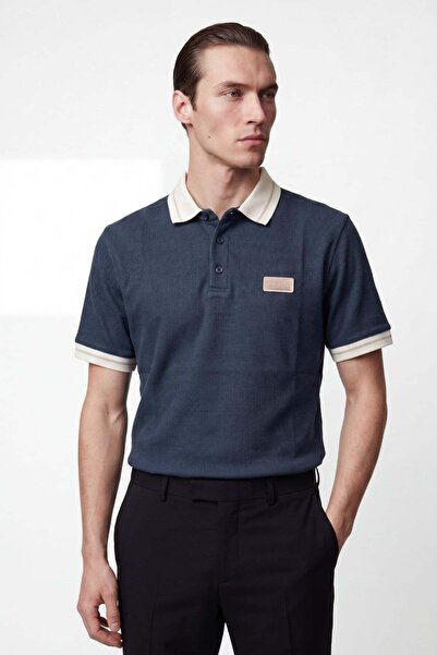HAKKE Classic Buttoned Polo Collar Men's T-Shirt