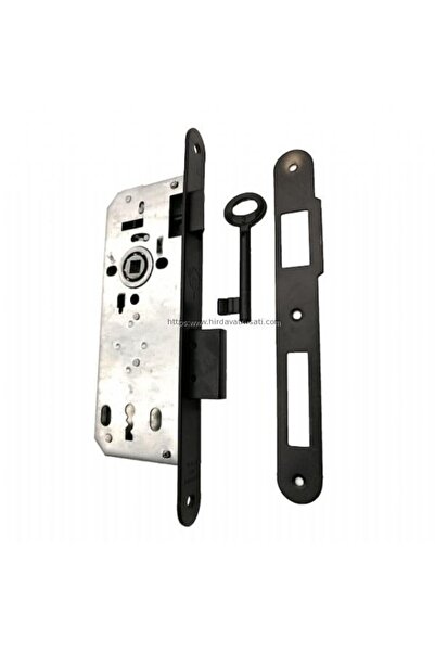 AZİM Özcanlar 40 mm oval ayna SİYAH ekstra oda kapı kilidi