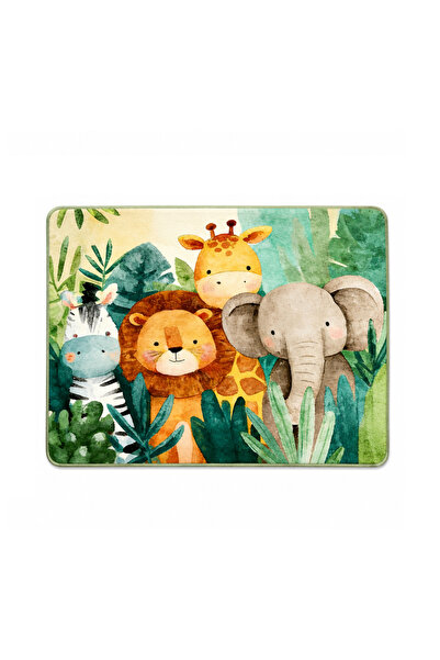 Factory Price Wild Animals Cushion Play Mat Rug – Soft Padded Carpet with Non...
