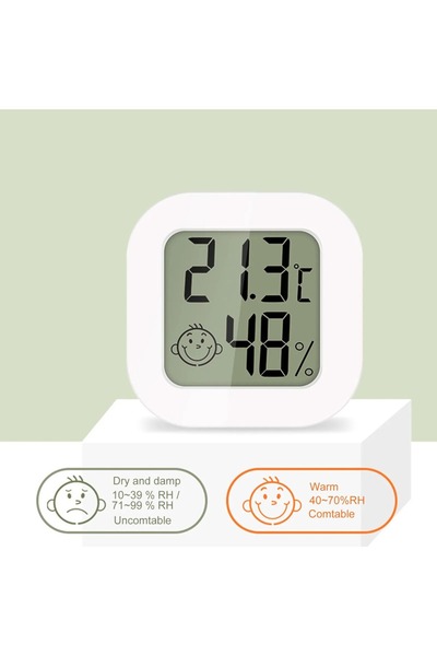 Choice3 white Digital Thermometer Hygrometer Indoor Room Temperature LCD Elec...