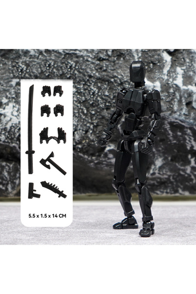 Choice5 14cm black T13 Action Figure Titan 13 Action Figure Dummy Lucky 13 Ac...