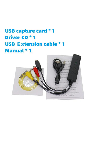 Choice بطاقة التقاط الصوت والفيديو USB2.0 مع كابل USB، محول تلفزيوني لتحويل V...