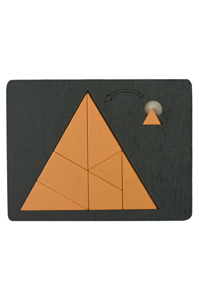 Choice Triangle Wooden Geometric Puzzles Challenge Impossible Brain Burning D...