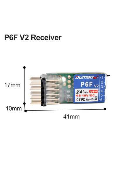 Choice4 P6F without Gyro DUMBORC 2.4GHz Receiver P6F P6F(G) P6DC P6DC(G) P4FM...