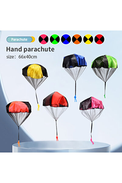 Choice 6pcs 6/12PCS Parachute Toy Tangle Free Outdoor Flying Parachute Hand T...