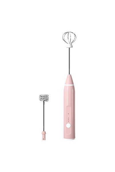 choice2 Pink 1 PCS Electric Milk Frother Portable Egg Beater USB Rechargeable...