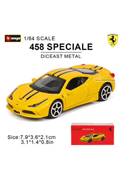 Choice19 سيارة فيراري 458 سبيشيالي من بوراجو بمقياس 1:64 - خيارات متعددة: SP3...