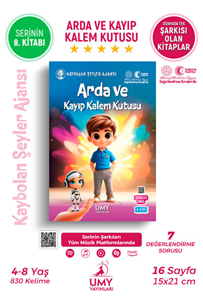UMY Yayınları Arda ve Kayıp Kalem Kutusu - Okul Öncesi ve 1. Sınıf İsme Özel ...
