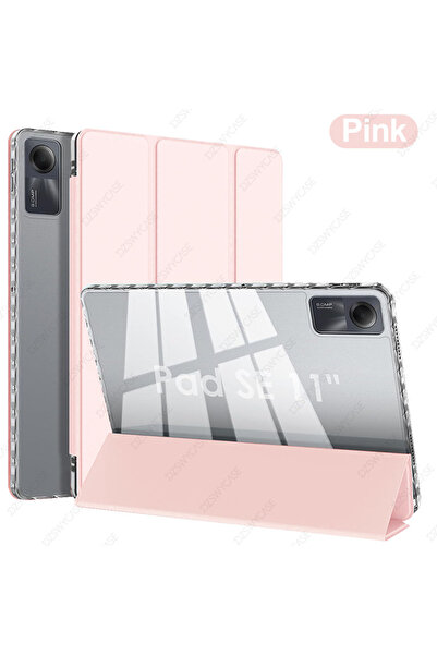 Choice3 Pink Case For Redmi Pad SE 11 inch 2023, Transparent Clear Shockproof...