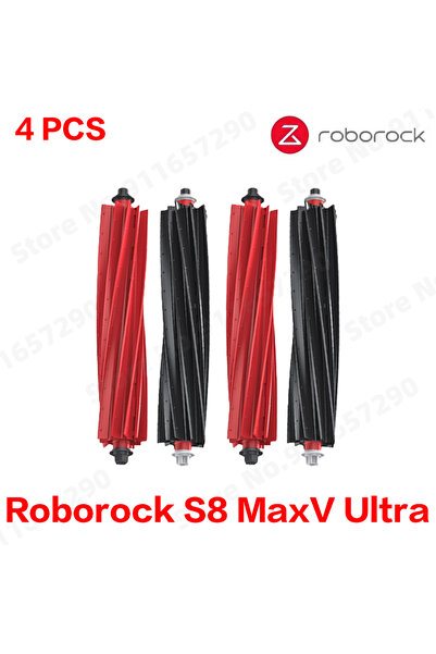 Choice12 قطع غيار روبوروك S8 MaxV Ultra - 4 قطع: فرشاة رئيسية وجانبية، قماش م...