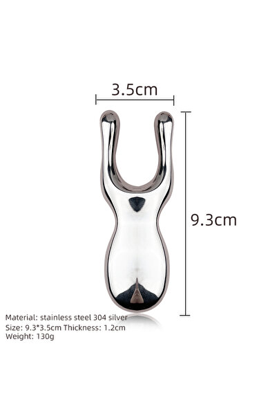Choice Silver Stainless Steel Nasal Scraper, Facial Nose Relaxation Massage T...