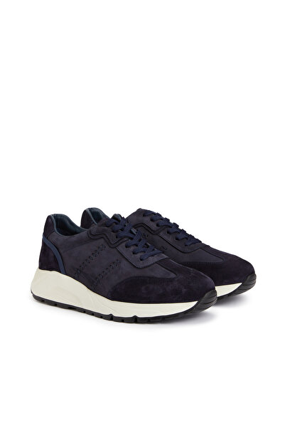 Network Lacivert Süet Garnili Erkek Sneaker