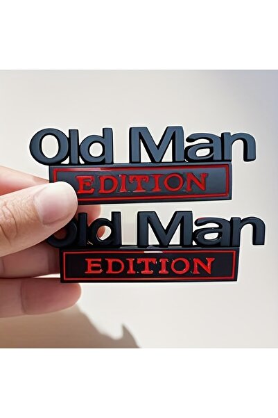 Choice 2PCS Old Man Edition 3D Emblem Sticker Badge Fender Funny Decals Car T...