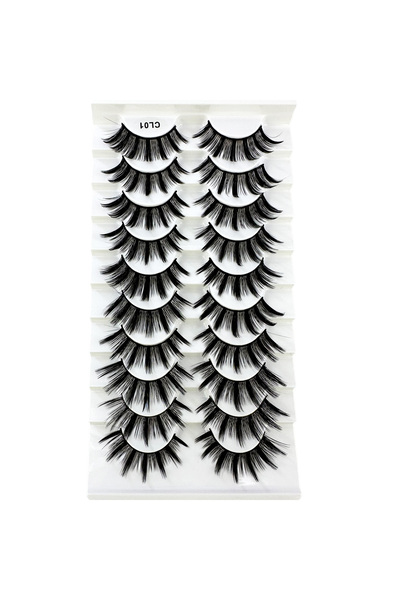Choice1 10pairsCL01 New 10pairs Eyelashes Manga Lashes Natural False Lashes F...