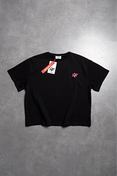 Crupt Studio Ανδρικό T-shirt Crupt Pink Nova Black Boxy Crop