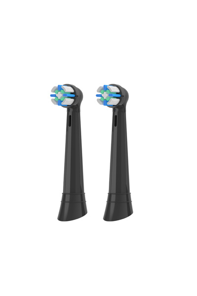 Choice4 2 black Replacement Toothbrush Heads Compatible with Oral B IO A-leve...