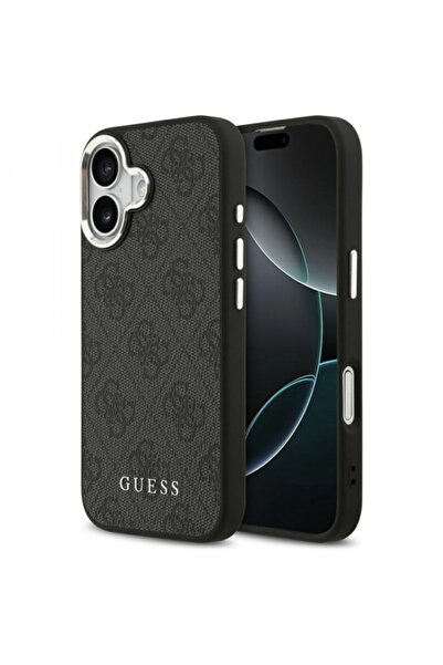 Apple Husa MagSafe pentru iPhone 17, Guess, 4G Classic Logo, Neagra