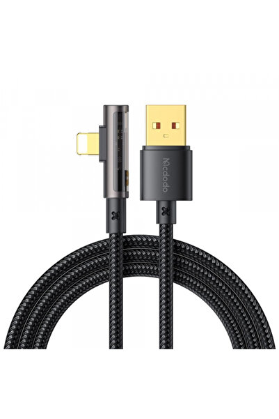 Mcdodo Cablu Date si Incarcare USB-A - Lightning CA-3510 Angled, 18W, 1.2m, N...