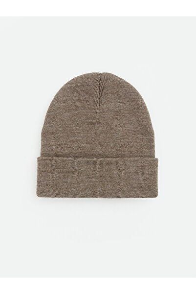 LC Waikiki Nevavm Farkıyla Lcw Accessories Brown Knitwear Plain Men's Beanie