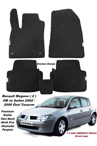Evamax Design Renault Megane ( 2 ) HB ve Sedan 2002 - 2008 Özel Tasarım Premi...
