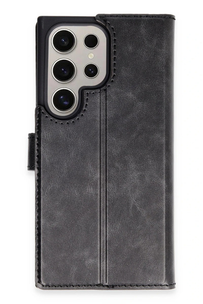 New Face حافظة BİREYCEL لهاتف Galaxy S24 Ultra طراز Tr S Plus (231315) - أسود