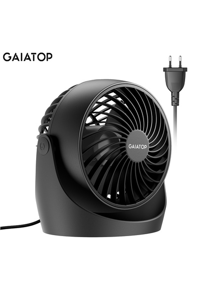 Choice4 black Gaiatop Air Circulator Fan, Portable Desk Fan Table Fan Dorm Fa...
