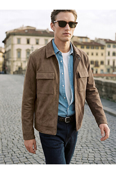 LC Waikiki Vizyon New Season Suede Look Men's Jacket