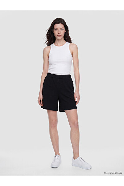 LC Waikiki Nevavm Soft Touch Stone Detailed Women's Shorts