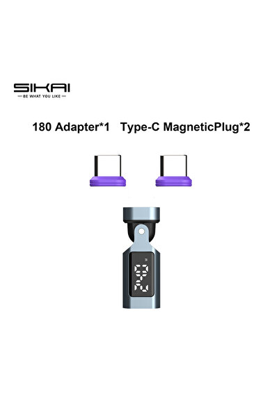 Choice3 180Adapter 1 Plug2 240W USB C Magnetic Adapter Type C 90 Degree Adapt...