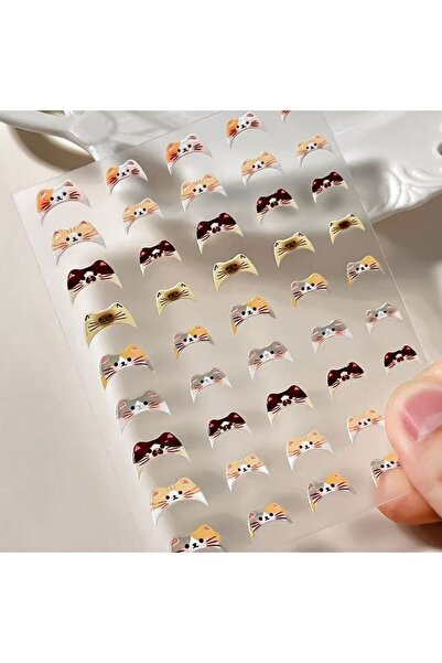 Choice 3pcs 1pc/3pcs INS Cute Cat Emoji Nail Stickers, Embossed 3D DIY French...