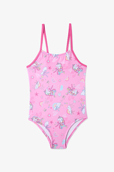 Penti Kız Çocuk Uniribbon Unicorn Desenli Mayo