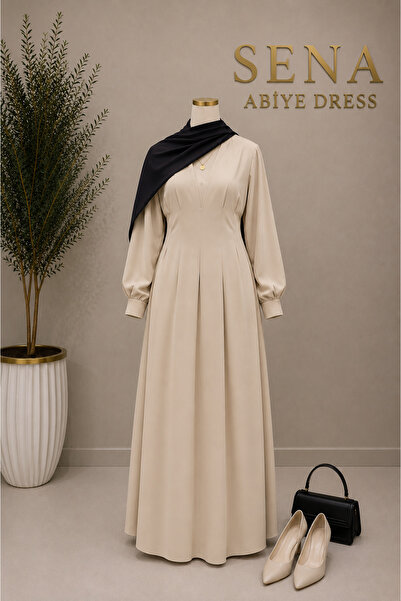 Sena Abiye Dress BELİ PENSLİ ELBİSE