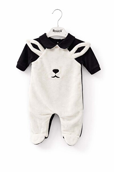 Babydola بدلة أذنيات القطط للأطفال من عمر 1-12 شهرًا باللون الأسود