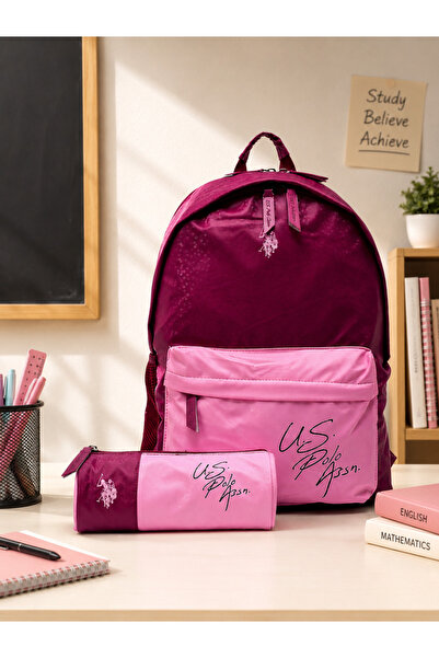 U.S. Polo Assn. يو اس بولو. أسن. طقم مدرسة بناتي - PLSET2934